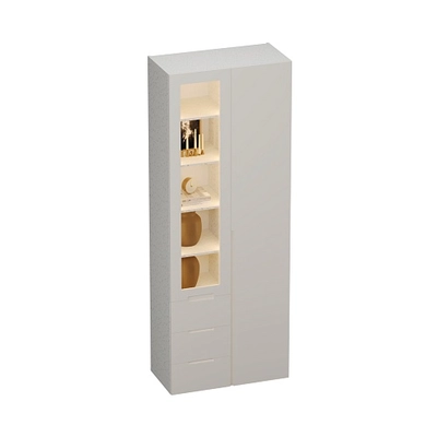 Шкаф комбинированный, фасады в эмали LE215 L/R