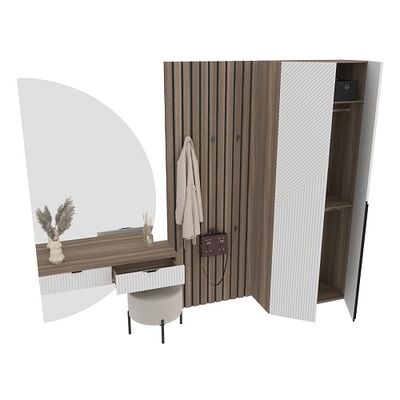 Лацио прихожая фрезерованные фасады в эмали 33