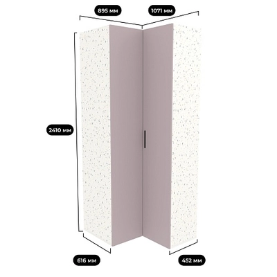 Шкаф угловой L207 L/R
