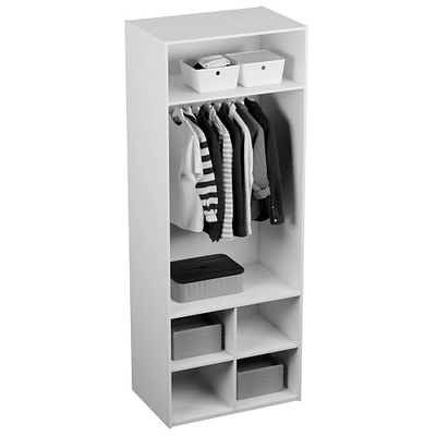 Шкаф для одежды, фрезерованные фасады в эмали LЕ252.60-2