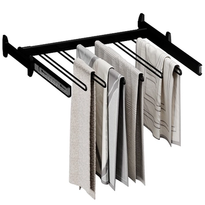 BELLE  Вешалка для брюк, 600 мм, цвет черный, BE60TRBL