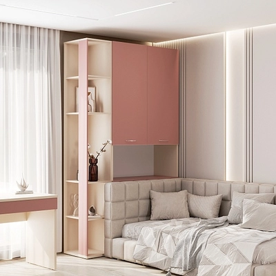 Шкаф двухдверный с фальш стенкой LG212.1