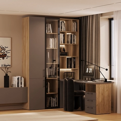 Шкаф со стеклянными фасадом R220.2