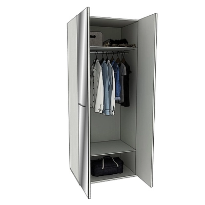 Шкаф двустворчатый зеркалом, фасады МДФ CG-210.60Z