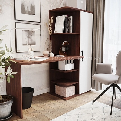 Рабочий стол со встроенным стеллажом HOF423