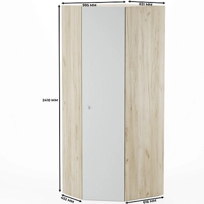 Шкаф угловой разносторонний L218 L/R