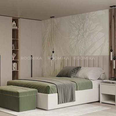 Кровать двуспальная мягкая ЛИБЕРТИ с подъемным механизмом, 200x200