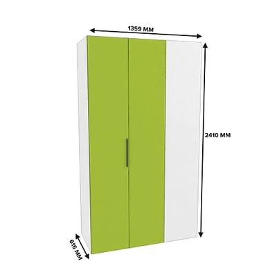 Шкаф со складными дверьми и фальш панелью L206 L/R