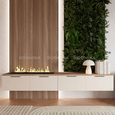 Тумба ТВ напольная с электрокамином L548.451