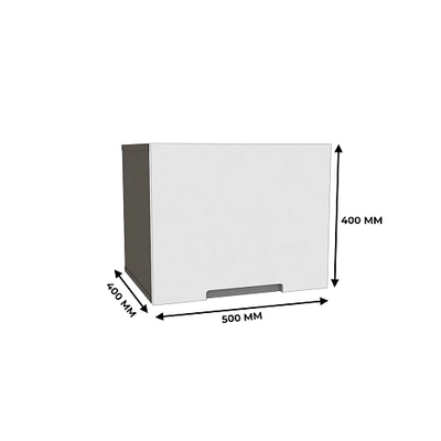 Антресоль узкая, фасады в эмали LE-460.1