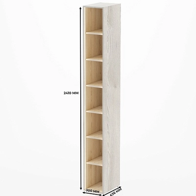 Cтеллаж открытый глубокий L233.44 с подсветкой