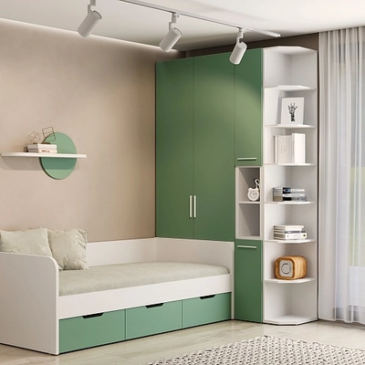 Шкаф двухдверный с фальш-панелью L212.4-90