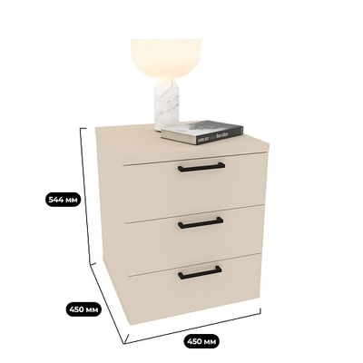 Тумба прикроватная 3 ящика L703