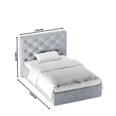 Кровать мягкая МИРА MI120 с подъемным механизмом, 120x200
