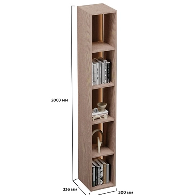 Стеллаж R314 на тумбу R502, R508 с подсветкой