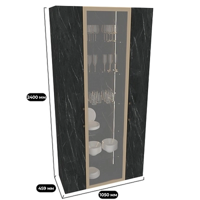 Шкаф-витрина с подсветкой R252