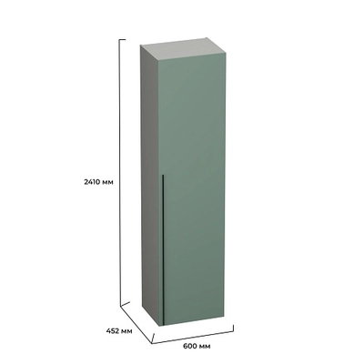 Шкаф однодверный с полками LG244.44
