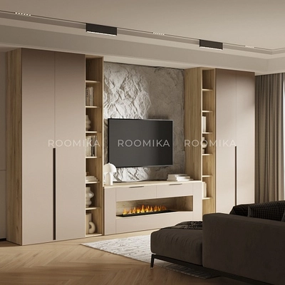 Лацио гостиная с электрокамином 23