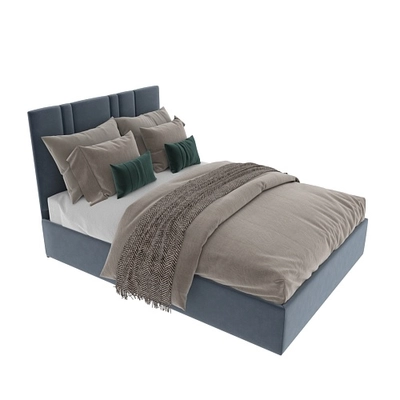 Кровать двуспальная мягкая ХИЛТОН с подъемным механизмом, 140x200