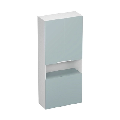 Шкаф двухдверный с фальш стенкой, фасады в эмали LE212.1