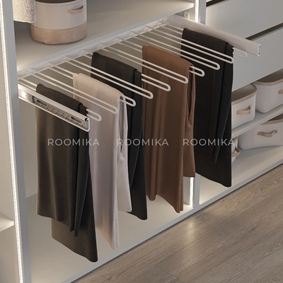 BELLE  Вешалка для брюк, 900 мм, цвет белый, BE90TRWH