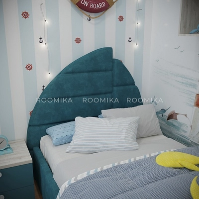 Кровать мягкая ПАРУС с подъемным механизмом, 120x200