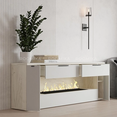 Тумба ТВ напольная с электрокамином L551.350