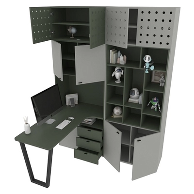 Рабочая зона Лацио фрезерованные фасады в эмали 99