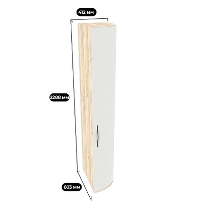 Шкаф завершающий с дверью P232.3 L/R