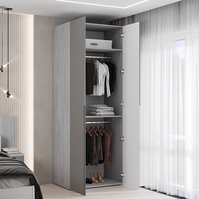 Шкаф 2 дверный, фасады в эмали LE210.60-1