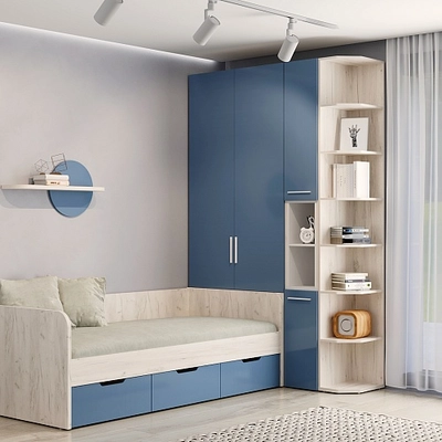 Шкаф двухдверный с фальш-панелью LG212.4-90