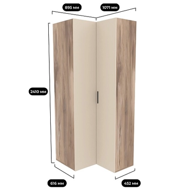 Шкаф угловой L207 L/R