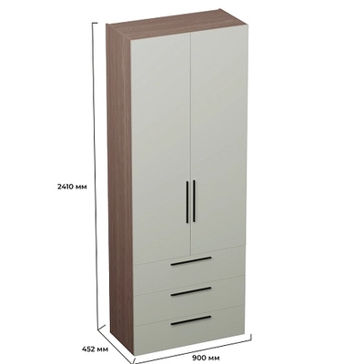 Шкаф книжный/для одежды с тремя ящиками L213