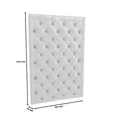 Панель мягкая L1000/60-KS для тумб шириной 1000мм. С каретной стяжкой