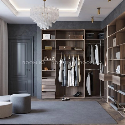 Гардеробная система без фасадов Элементис 2