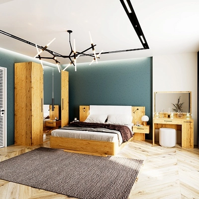 Кровать двуспальная с парящим эффектом C181 , 180x200