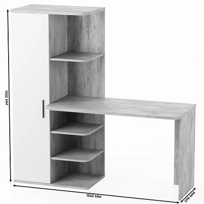 Рабочий стол со встроенным стеллажом HOF423