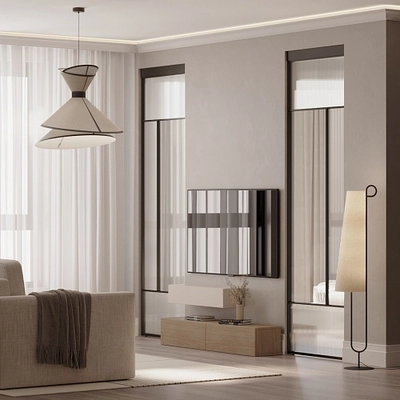 Стационаные декоративные стеклянные перегородки GRACE 23