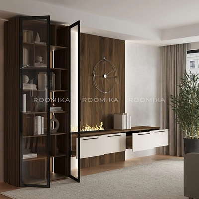 Лацио гостиная с электрокамином 27