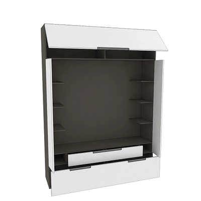 Секция для ТV, фасады в эмали LE406.44