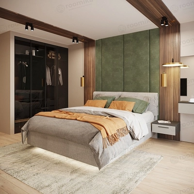 Кровать двуспальная мягкая КОЛИБРИ с подъемным механизмом, 180x200