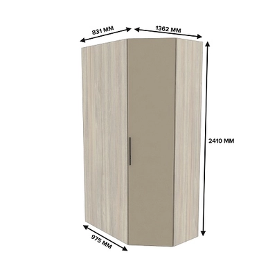 Шкаф угловой L209.44 L/R