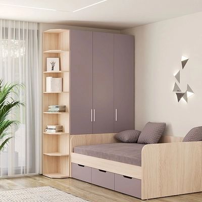 Шкаф двухдверный с фальш-панелью L212.4-120