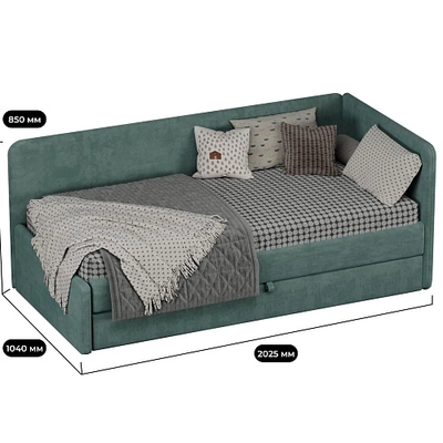 Кровать со вторым выдвижным спальным местом  РУБИ М2