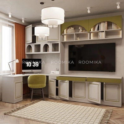 Рабочая зона Флоренция фасады в эмали 10