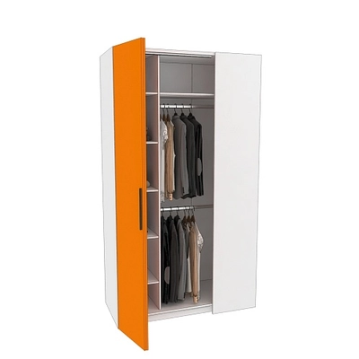 Шкаф со складными дверьми и фальш панелью L206 L/R