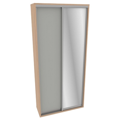 Шкаф-купе ХG126.45-1, профиль INTEGRO, фасад зеркало серебро/МДФ