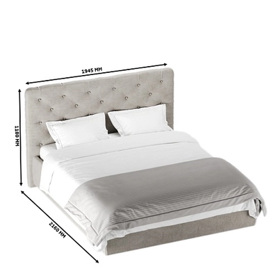 Кровать двуспальная мягкая МИРА с подъемным механизмом, 180x200