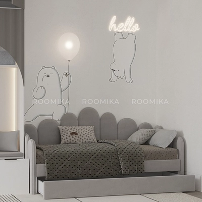 Мягкая кровать-диван ШЕЛЛ, 90x190