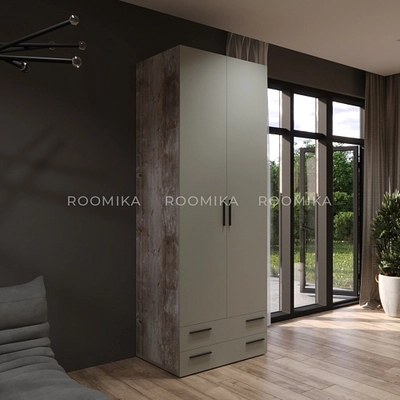 Шкаф двустворчатый с ящиками L211.60
